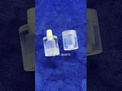 Νήμα βιδών που τυλίγει το λιωμένο δαχτυλίδι σωλήνων γυαλιού χαλαζία πυριτίου