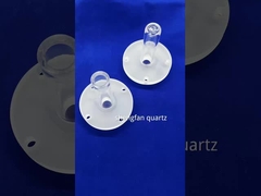 Προσαρμοσμένη πίεση ανθεκτικός σωλήνας θερμαντήρα κουαρτζίου υψηλής διαφάνειας σωλήνας κουαρτζίου κενού σφραγισμένη φλάντσα