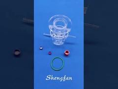 Προσαρμοσμένος Φωτοκαταλυτικός Αντιδραστήρας Διπλού Στρώματος  Διαφανές Όργανο από Γυαλί Χαλαζία P