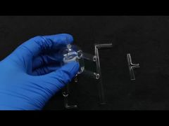 Εξατομικευμένο Γυάλινο Εργαστηριακό Σκεύος Χαλαζία Φωτοκαταλυτικός Αντιδραστήρας Υψηλής Θερμοκρασίας