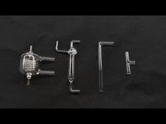 Συσσωματωμένο Γυαλί Εργαστηρίου Επιστήμης Πυριτίου Γυάλινος Ψυκτήρας Graham Χαλαζία 99,9% Περιεκτικότητα σε SiO2 Αντιδιαβρωτικό