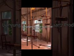 Θέα Διαφανές Δίσκος Χαλαζία Όρασης Φύλλο Αντοχή σε Υψηλή Θερμοκρασία Επίδειξη