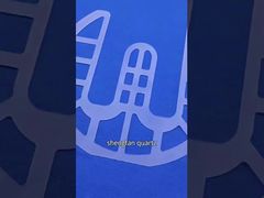 Προβολή τετράγωνου σχήματος θερμοσταθερή γυάλινη πλάκα χαλαζία για επίδειξη ημιαγωγών