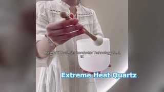 Διαφανές 99,99% Χαλαζία κρύσταλλο Singing Bowl Ηχητικά Θεραπευτικά Όργανα